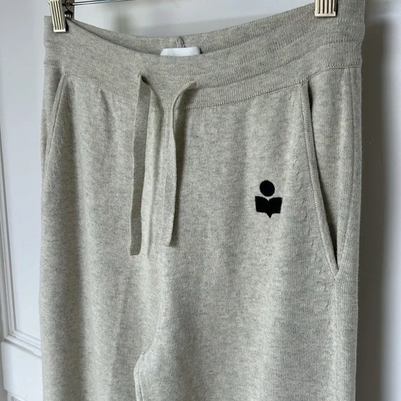 Isabel Marant ÉTOILE Kira Joggers Track Pants Light Grey Women’s Size 34 NWT